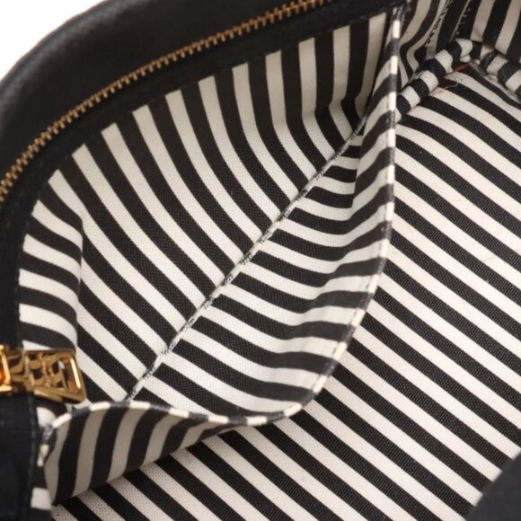 Prada Canapa Canvas x Leather Two-Way Handbag Black - Picture 10 of 16